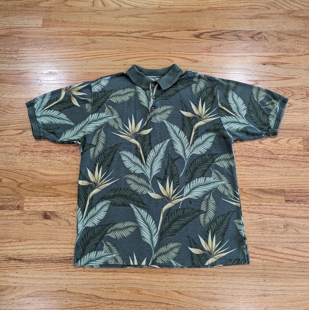 Tommy Bahama Bird of Paradise Polo Sz Large
